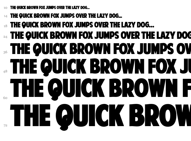 American Purpose font waterfall
